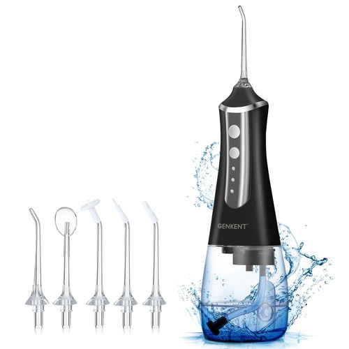 Water Flosser for Teeth, Cordless Dental Flosser 3 Modes 5 Tips