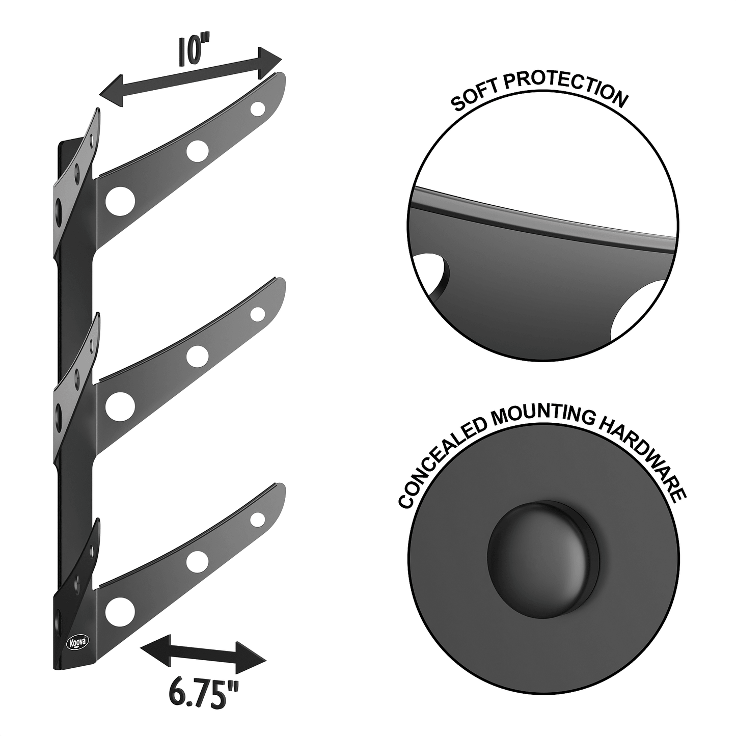 Skateboard Rack for 1, 2 or 3 Skate Decks