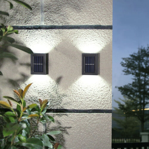 Solar 2LED Lights Outdoor Waterproof Wall Lamp, Up and Down Luminous