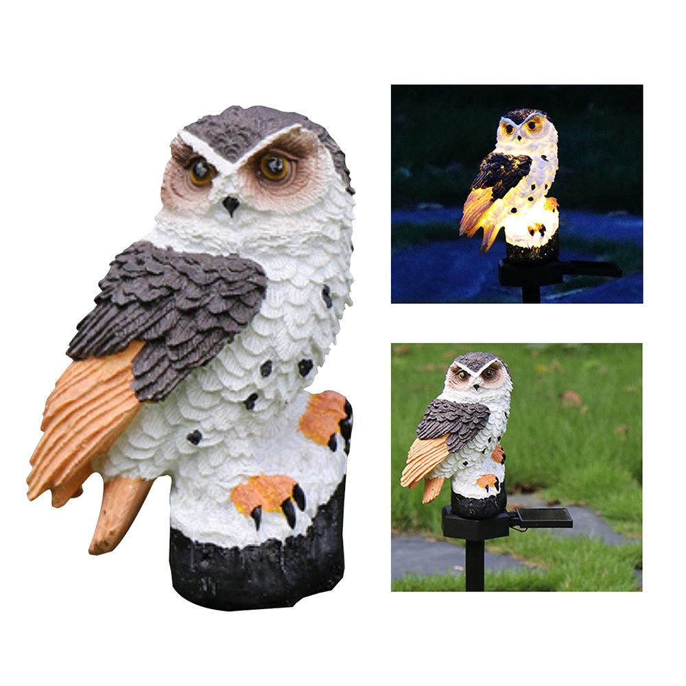 LED Garden Owl Solar Light Yard Lawn Waterproof Stake Lamp Party Decor