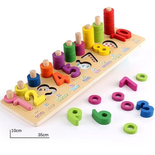 Children Wooden Toys Montessori Materials Learn To