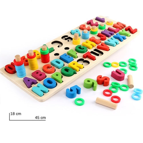 Children Wooden Toys Montessori Materials Learn To