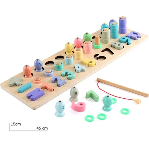 Children Wooden Toys Montessori Materials Learn To