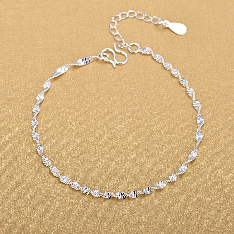 Solid Line Anklet Dainty Anklet Twisted Anklet Stylish Anklet