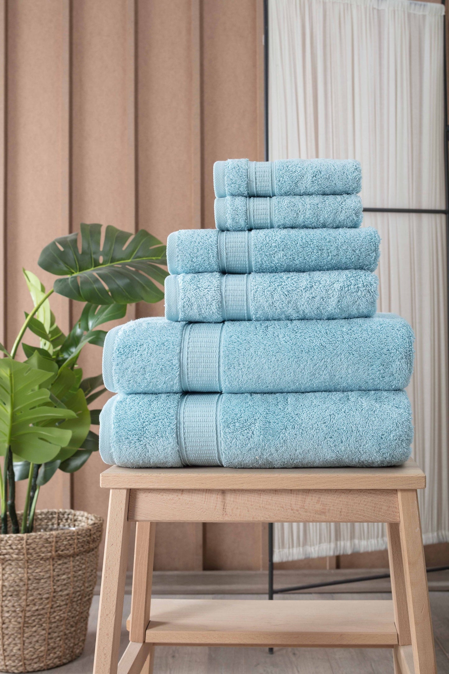 Turkish Cotton Full Bath Towel Set of 6