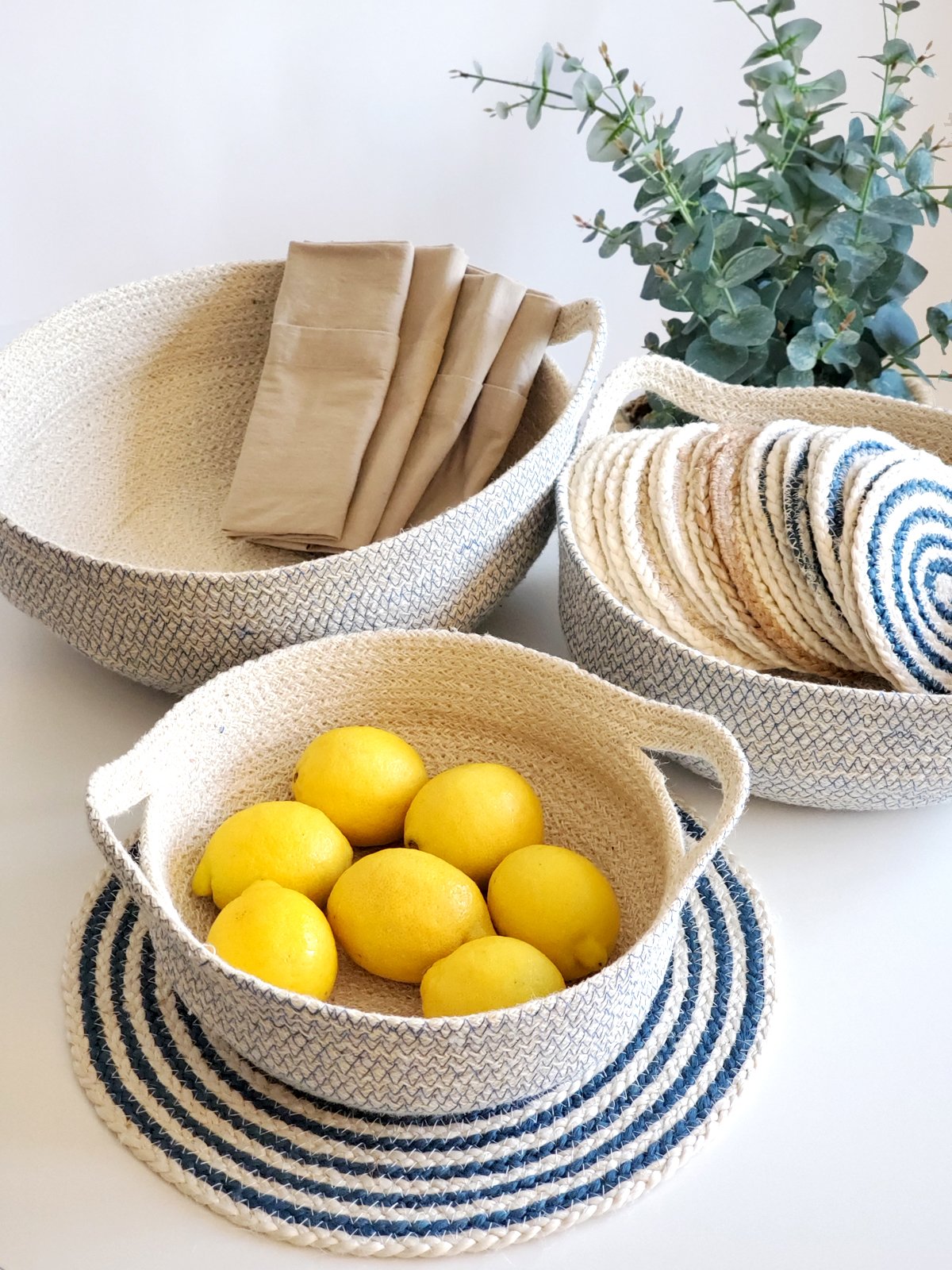 Amari Fruit Bowl - Blue