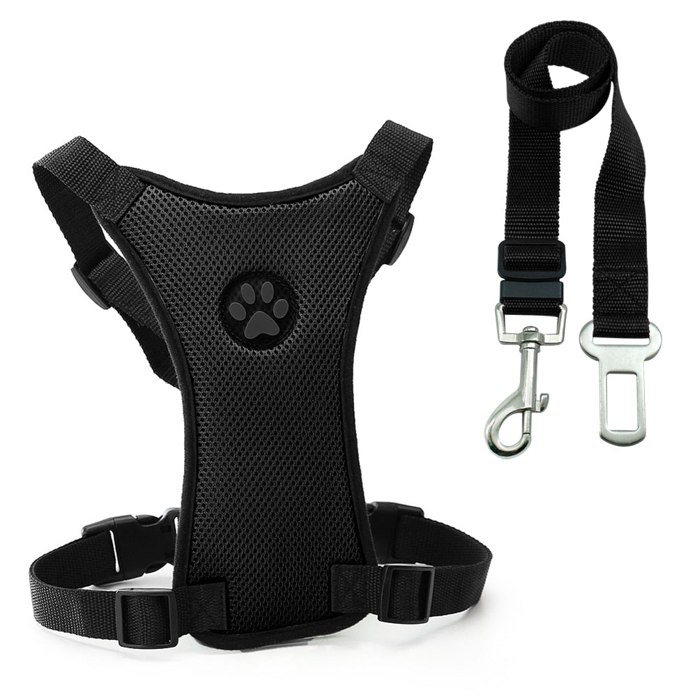 Safety Dog Car Seat Belt Pet Dog Harness and Leash